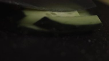 Taze salatalık, makro manzara..