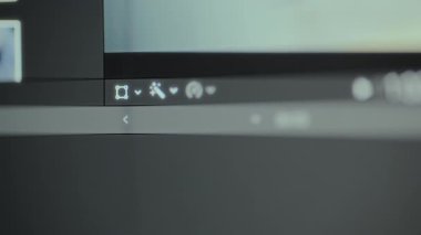 Grafik düzenleme uygulamasının yan çubuğundaki araç simgeleri.