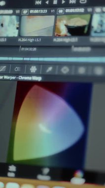 Krom Warp renk derecelendirme aracı.