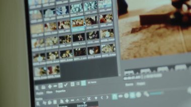 Çeşitli küçük resimlerin şebeke görünümü.