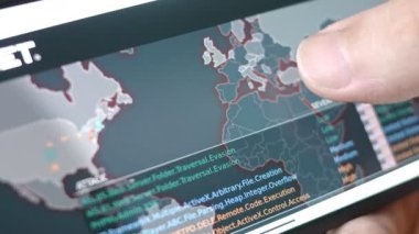 Gerçek zamanlı siber saldırı hedefleri ve şiddet seviyeleri.