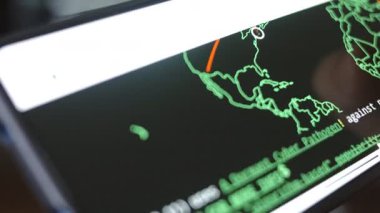 Canlı siber saldırı haritasını kapat.