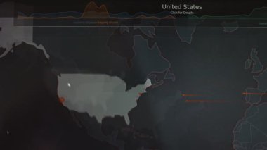 ABD 'ye gelen saldırılar, canlı siber saldırı verileri.