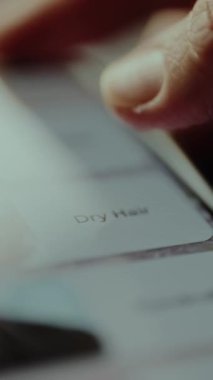 Saç bakımı tavsiyeleri ve cep telefonu uygulamasında çözümler içeren Kuru Saç kategorisi.