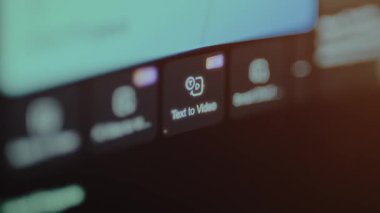 Video düzenleme yazılımı içinde metinden videoya seçeneği.