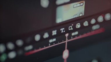 Video düzenleme yazılımı içinde hızlı metin seçeneği.