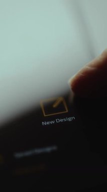 Bir tasarım uygulaması içinde yeni bir proje başlatmak için yeni tasarım simgesi.