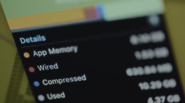 Sistem uygulama bellek kullanım istatistikleri.