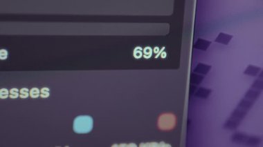 Bir bilgisayar için sistem bilgisi,% 69 'da bellek kullanımı.