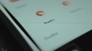 Kullanıcı etiketli Ses düğmesine tıklıyor.