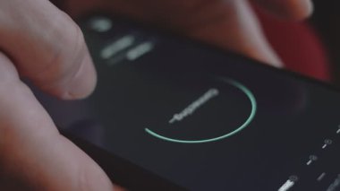 Cep telefonundaki internet hızını kontrol ediyorum, hız uygulaması kullanarak, görüntüyü kapat.