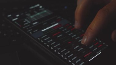 Çevrimiçi ticaret platformu satın alma ve SELL göstergelerine karşılık gelen çeşitli döviz çiftlerini ve indeksleri gösterir.