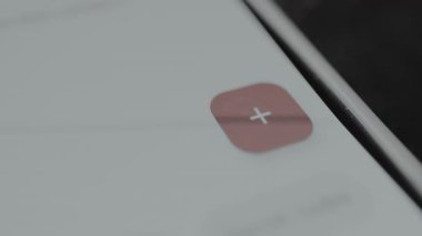 Artı simge, yuvarlak kare simgesi artı işareti, içerik eklemek için element.