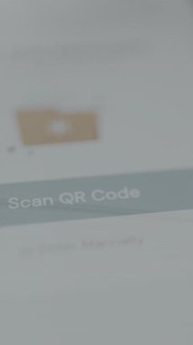 QR Kod seçeneğini tara, QR tarayıcı uygulaması.