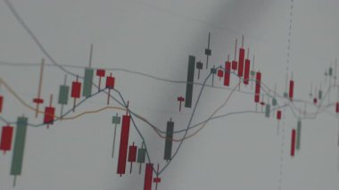 Japon şamdan şablonları kullanarak mali tablo, hisse senedi ticareti için teknik analiz.