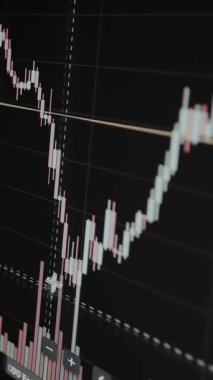 Finansal ticaret şamdanı şeması ve cilt çubukları.