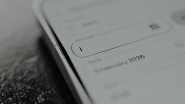 İşlem, mali uygulama için para miktarını belirtmek için giriş alanı.