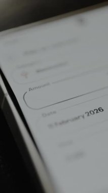 Finansal başvuru arayüzü içinde paranın miktarını girmek için alan.