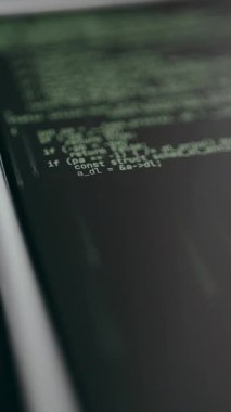 Programlama bilgisayar kodu satırları, matris biçimi.