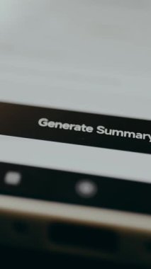 Parmak işaretli seçeneği tıklatır Özet Oluştur, Al oluşturucu aracı.
