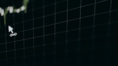 Ticarette teknik analiz için finansal şamdan şeması.