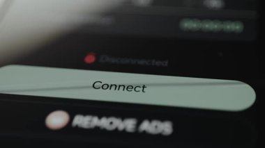 Bağlantı düğmesine tıkla, durum Bağlandı.