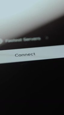 Bağlantı düğmesine tıklandığında, durum Bağlantı 'nın VPN sunucusuna güvenli olduğunu gösterir.