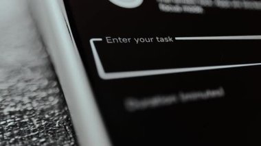 Görevinizi bir metin girdi kutusuna girmek için komut.