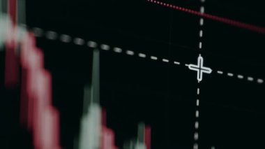 Şamdan desenleri kullanan dijital finansal tablo.