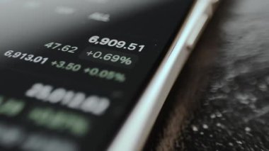 Tüccar, bir ticaret platformundaki birincil değer ve yüzde değişiklikleri de dahil olmak üzere gerçek zamanlı fiyat bilgisini görüntüler.