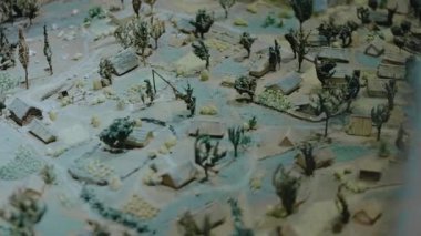 Ortaçağ 'a ait bir kasaba olan Eski Orhei, Moldova dönemi, 14. ve 16. yüzyıllar. Tarih Müzesi, Chisinau, Moldova.