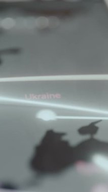 Ukrayna 'dan gelen siber saldırıları gösteren etkileşimli harita.