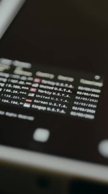 Gerçek zamanlı siber tehdit istatistikleri, tehdit tipi, IP adresi, ülke adı ve zaman damgası.