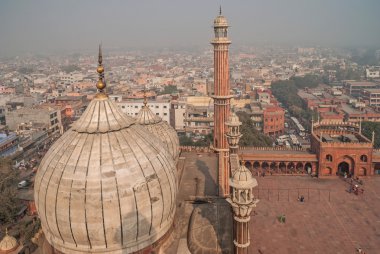 Üstten Görünüm Jama Mescidi, Delhi, India