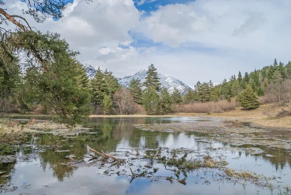 Lago nas montanhas, Upper Svaneti. Geórgia — Fotografia de Stock