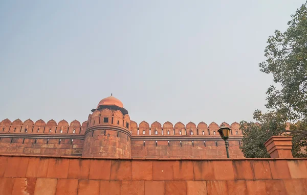 Röda fortet (lal qila) delhi - världsarv. Delhi, Indien — Stockfoto