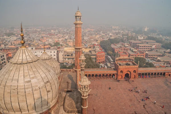 Pohled shora Jama Masjid, Dillí, Indie — Stock fotografie