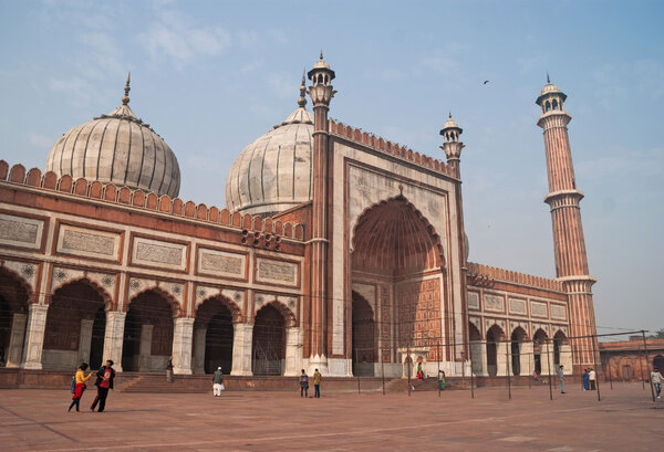 DELHI, INDIA January 6, 2016. The JAMA Masjid mosque, new Delhi, India.
