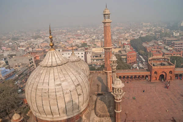 Vista superior de Jama Masjid, Delhi, Índia — Fotografia de Stock