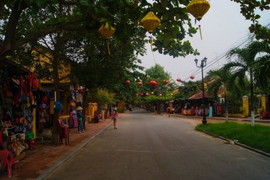Hoi An, Vietnam - 16 Ekim 2013: tatil pazarı