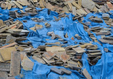 İnşaat enkaz. arka plan