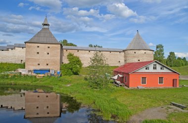 Antik kale staraya ladoga City, Rusya Federasyonu