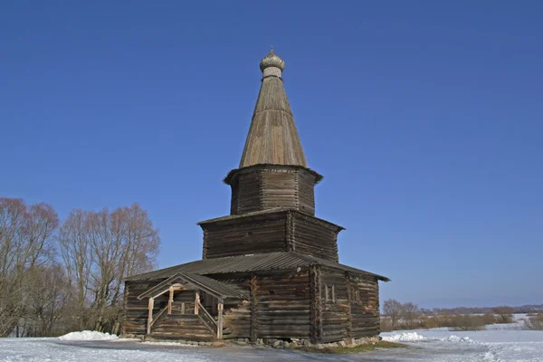 Museum of Wooden Architecture "Vitoslavlitsy". Novgorod — Stock Photo, Image