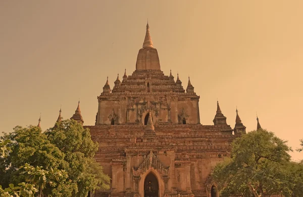 Starý chrám v Bagan, Myanmar, Barma — Stock fotografie