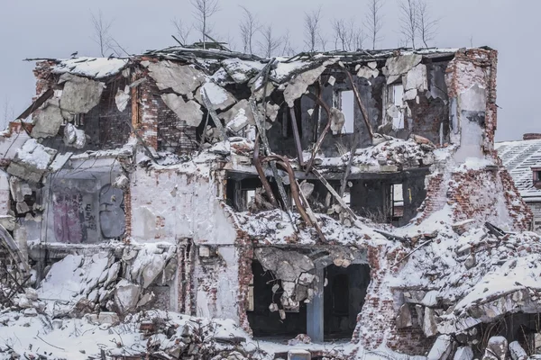 Destroyed building. Vyborg, Russia