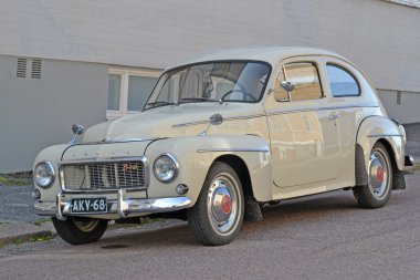 Porvoo, Finlandiya - 25 Temmuz 2015: Volvo B18, retro araba
