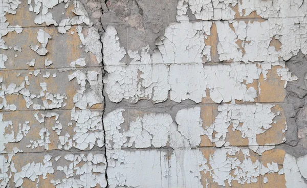 White, old Wall with fissure background — Stock Photo, Image