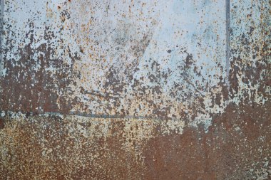 Doku, arka plan. Metal paslı boyalı plaka