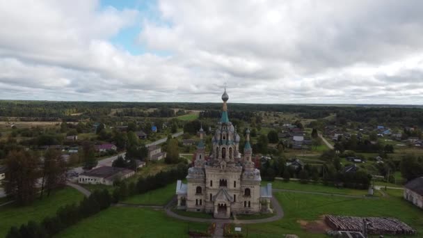 Kép Megmentőjének Katedrálisa Nem Kezek Készítették Kukoboy Jaroszlavl Régió — Stock videók