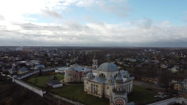 Novotorzhsky Borisoglebsky Kloster Torzhok Tver Region — Stockvideo